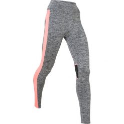 Legginsy we wzory: Legginsy funkcyjne, długie, LEVEL 2 bonprix czarno-łososiowy neonowy melanż