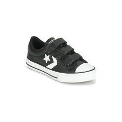 Buty Dziecko Converse STAR PLAYER EV 3V LEATHER OX. Czarne trampki dziewczęce Converse, bez wzorów, bez zapięcia. Za 197,10 zł.
