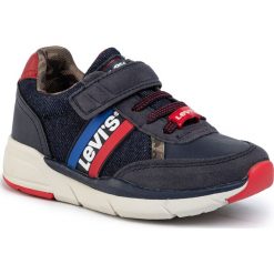 Sneakersy LEVI'S - New Oregon VORE0012S Navy 0040. Niebieskie trampki chłopięce Levi's®, bez wzorów, ze skóry ekologicznej, na rzepy. W wyprzedaży za 149,00 zł.