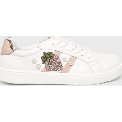 Marco Tozzi - Buty. Białe buty sportowe damskie marki Marco Tozzi, bez wzorów, z gumy, sportowe. Za 189,90 zł.