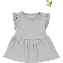 Koszulka "Halla" w kolorze szarym. Szare sukienki niemowlęce name it girls, bez wzorów, z bawełny, bez rękawów, midi, rozkloszowane. W wyprzedaży za 32,95 zł.