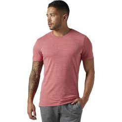 KOSZULKA GLOBAL GRAPHIC BLAN EXCRED. Czerwone koszulki sportowe męskie marki Reebok, m, z bawełny. Za 59,99 zł.