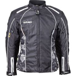 Kurtki damskie: W-TEC Damska kurtka motocyklowa NF-2406 Kolor czarno-białe grafiki, Rozmiar XXL (12031)