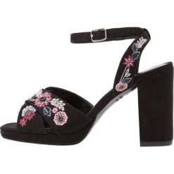 Sandały damskie: New Look Wide Fit WIDE FIT TROPICAL Sandały na obcasie black