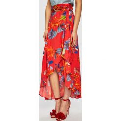 Pinko - Spódnica. Czerwone spódniczki damskie Pinko, s, w kwiaty, z tkaniny, z podwyższonym stanem, maxi, asymetryczne. W wyprzedaży za 799,90 zł.