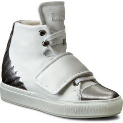 Sneakersy PINKO - Girasole 1H208B Y2KY Z04. Białe półbuty damskie marki Pinko, bez wzorów, ze skóry, bez obcasa, na obcasie, na sznurówki. W wyprzedaży za 819,00 zł.