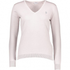 Sweter w kolorze białym. Białe swetry klasyczne damskie U.S. Polo Assn., xs, z bawełny. W wyprzedaży za 173,95 zł.