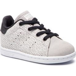Buty adidas - Stan Smith El I F34171 Gretwo/Gretwo/Cblack. Szare półbuty dziewczęce Adidas, na sznurówki. Za 199,00 zł.