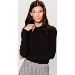 Miękki sweter z golfem - Czarny. Czarne golfy damskie Mohito, l. Za 79,99 zł.
