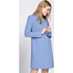 Niebieska Sukienka January Rain. Niebieskie sukienki hiszpanki Born2be, l, mini, oversize. Za 69,99 zł.