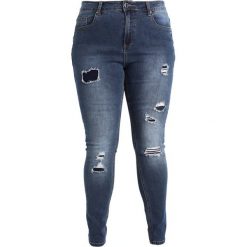 City Chic JEAN HARLEY TEAR IT UP Jeans Skinny Fit dark denim. Niebieskie jeansy damskie relaxed fit City Chic. W wyprzedaży za 341,10 zł.