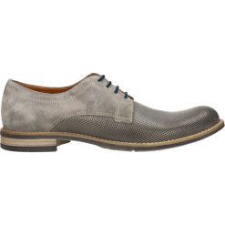 Półbuty ALDO. Szare derby męskie Gino Rossi, ze skóry. Za 249,90 zł.