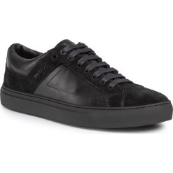 Sneakersy HUGO - Futurism 50414619 10214585 01 Black 001. Czarne sneakersy męskie HUGO, bez wzorów, ze skóry, bez zapięcia. Za 849,00 zł.