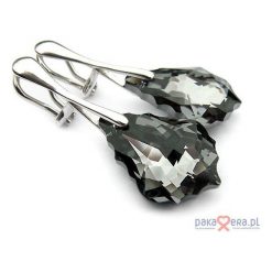 Biżuteria i zegarki: Eleganckie klipsy kryształ Swarovski Night Life