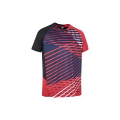 T-Shirt 560 Czarno-czerwony. Czarne t-shirty męskie PERFLY, s, bez wzorów, z elastanu, bez kołnierzyka. Za 59,99 zł.