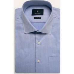 Pierre Cardin - Koszula. Niebieskie koszule męskie Pierre Cardin, bez wzorów, z bawełny, klasyczne, z klasycznym kołnierzykiem, z krótkim rękawem. Za 299,90 zł.