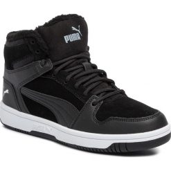 Sneakersy PUMA - Rebound Layup Fur SD Jr 370497 01 Puma Black/Puma White. Czarne trampki chłopięce Puma, bez wzorów, z zamszu, na sznurówki. Za 269,99 zł.
