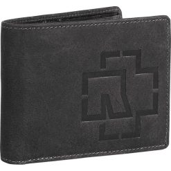 Portfele męskie: Rammstein Ledergeldbörse Portfel ciemnoszary (Anthracite)