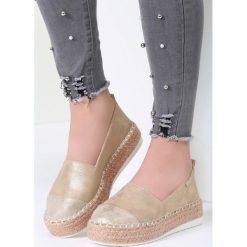 Espadryle damskie: Złote Espadryle Feel Life