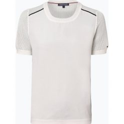 Tommy Hilfiger - T-shirt damski, beżowy. Brązowe t-shirty damskie TOMMY HILFIGER, m, bez wzorów, z szyfonu, eleganckie, bez kołnierzyka. Za 599,95 zł.