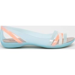 Crocs - Baleriny. Niebieskie baleriny damskie Crocs, bez wzorów, z materiału, bez obcasa. W wyprzedaży za 179,90 zł.