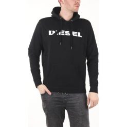 Diesel S-Agnes-Bro Bluza Czarny. Czarne bluzy męskie Diesel, s, z nadrukiem, z bawełny, bez kołnierzyka, bez rękawów, bez kaptura. Za 233,95 zł.