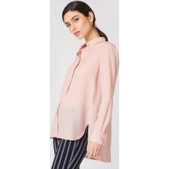 Koszule damskie: Filippa K Koszula High-low Tencel – Pink,Nude