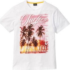 T-shirty męskie z nadrukiem: T-shirt z fotodrukiem Regular Fit bonprix biały