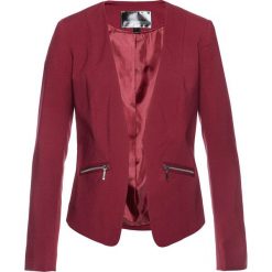 Żakiet bonprix ciemnoczerwony. Czerwone żakiety damskie bonprix. Za 109,99 zł.