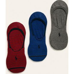 Polo Ralph Lauren - Stopki (3-pack). Skarpetki męskie Polo Ralph Lauren, z aplikacjami, z elastanu. Za 89,90 zł.