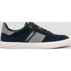 Jack & Jones - Tenisówki. Niebieskie trampki męskie Jack & Jones, bez wzorów, z gumy, na sznurówki. W wyprzedaży za 119,90 zł.