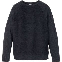 Sweter z bawełny z recyklingu, zrównoważony produkt bonprix antracytowy melanż. Szare swetry męskie bonprix, s, melanż, z bawełny. Za 74,99 zł.