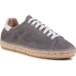 Espadryle QUAZI - QZ-63-04-000621 666. Szare espadryle męskie QUAZI, bez wzorów, ze skóry. W wyprzedaży za 259,00 zł.