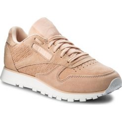 Buty Reebok - Cl Lthr Woven Emb BT0004 Desert Dust/White. Różowe buty sportowe damskie Reebok, bez wzorów, ze skóry, sportowe. W wyprzedaży za 269,00 zł.