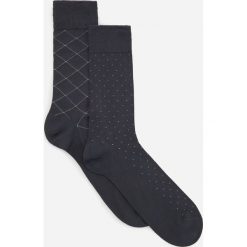 Skarpety z modalem i bawełną 2 pack - Szary. Szare skarpetki męskie Reserved, bez wzorów, z bawełny. Za 29,99 zł.