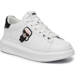 Sneakersy KARL LAGERFELD - KL62530 White Lthr. Białe półbuty damskie KARL LAGERFELD, ze skóry. Za 739,00 zł.