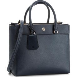 Torebki klasyczne damskie: Torebka TORY BURCH – Robinson Double-Zip Tote 46332 Royal Navy/Black 411