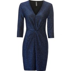 Sukienka bonprix niebieski. Niebieskie sukienki damskie z falbanami marki bonprix. Za 124,99 zł.