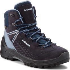 Trekkingi LOWA - Acro Gtx Mid Jr GORE-TEX 350108 Navy/Light Blue 6970. Niebieskie buty dziewczęce trekkingowe Lowa, bez zapięcia. W wyprzedaży za 419,00 zł.