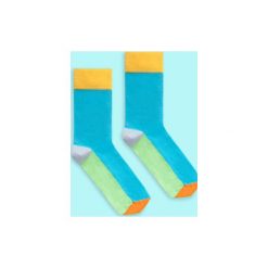 BananaSocks - Odważny turkusowy. Niebieskie skarpetki damskie Banana socks, bez wzorów. Za 25,99 zł.