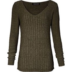 Swetry klasyczne damskie: Sweter w kolorze khaki