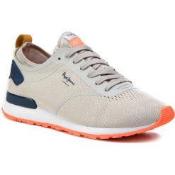 Sneakersy PEPE JEANS - Boston Knit PMS30519 Lt Grey 905. Szare sneakersy męskie Pepe Jeans, na co dzień, bez wzorów, z jeansu, eleganckie, bez zapięcia. W wyprzedaży za 209,00 zł.