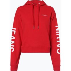 Calvin Klein Jeans - Damska bluza nierozpinana, czerwony. Czerwone bluzy damskie marki Calvin Klein Jeans, l, bez wzorów, z jeansu, bez rękawów, bez kaptura. Za 489,95 zł.