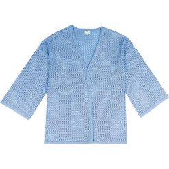 Kardigan "Kimono" w kolorze błękitnym. Niebieskie kardigany damskie Ateliers de la maille Paris, bez wzorów, z kaszmiru. W wyprzedaży za 214,95 zł.