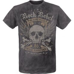 Rock Rebel by EMP Rebel Soul T-Shirt ciemnoszary. Szare t-shirty męskie z nadrukiem marki Rock Rebel by EMP, l, z okrągłym kołnierzem. Za 99,90 zł.