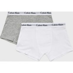 Calvin Klein Underwear - Bokserki dziecięce (2-pack). Czarne majtki chłopięce Calvin Klein Underwear, bez wzorów, z elastanu. Za 99,90 zł.