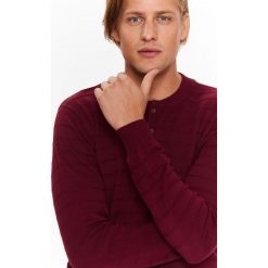 Golfy męskie: SWETER DŁUGI RĘKAW MĘSKI Z GUZIKIEM