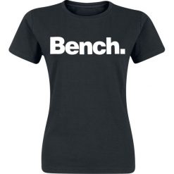 Bluzki asymetryczne: Bench Slim Logo Tee Koszulka damska czarny/biały