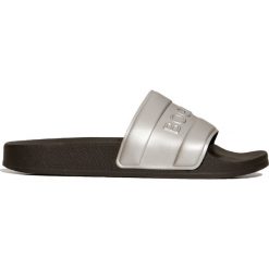 Klapki BOGNER BELIZE L 4 A. Szare klapki damskie Bogner, w paski, z tkaniny, bez obcasa. Za 350,00 zł.