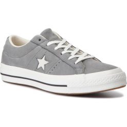 Tenisówki CONVERSE - One Star Ox 161584C Mason/Egret/Vintage White. Szare półbuty męskie skórzane marki Converse, na co dzień, retro. W wyprzedaży za 269,00 zł.